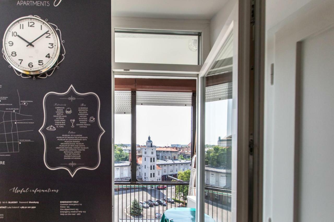 Blue Sky Apartment Zagreb Bagian luar foto